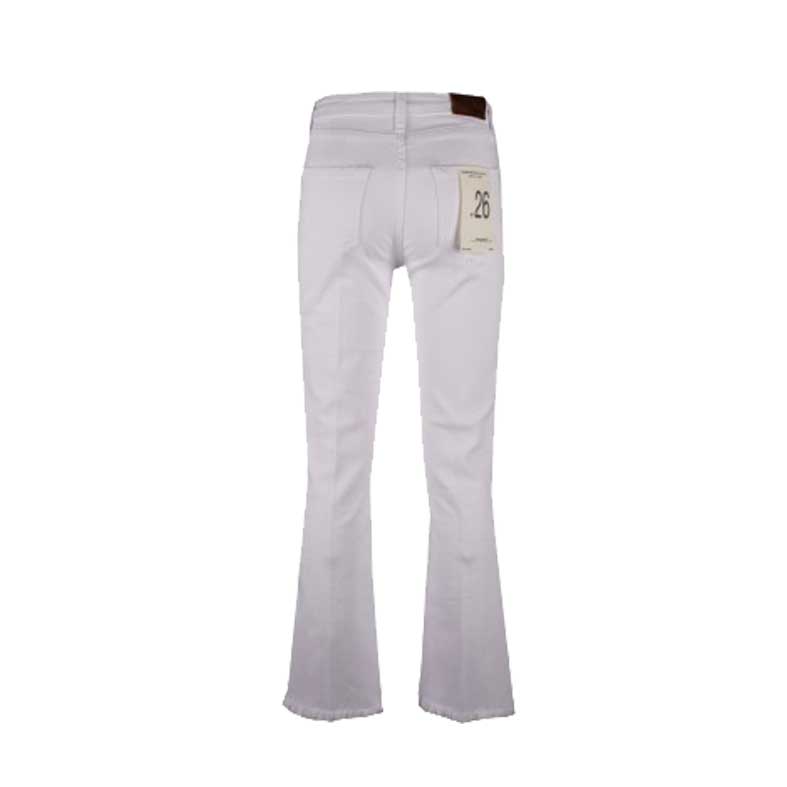 jeans biancjeans merci bianco modello a trombetta