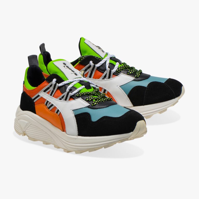 diadora rave leather pop sneakers