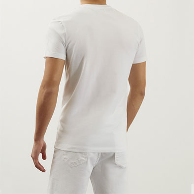 tshirt dondup logo bianca