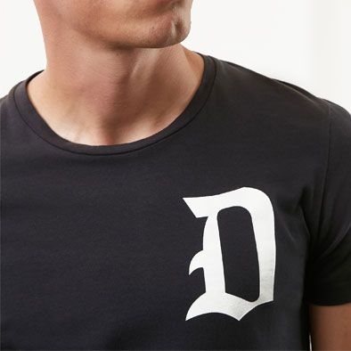 tshirt dondup logo blu